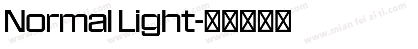 Normal Light字体转换